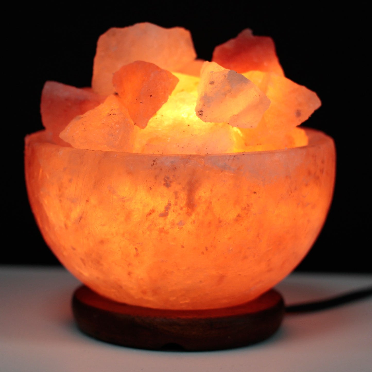 Salt Fire Bowl and Chunks - UK Plug - 15cm x 9cm