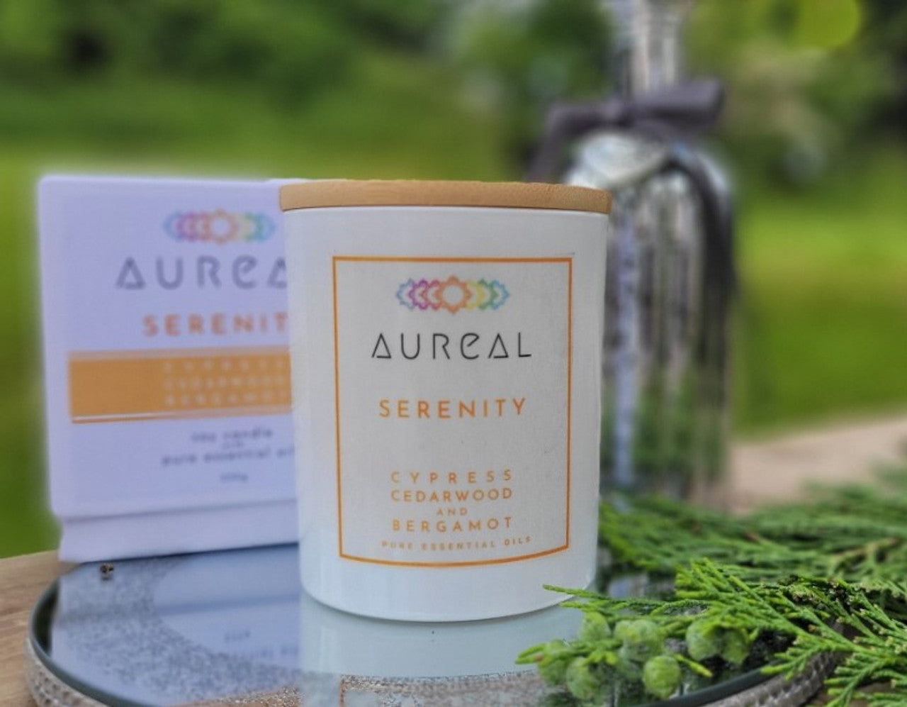 Serenity Candle (Cypress, Cedarwood & Bergamot)