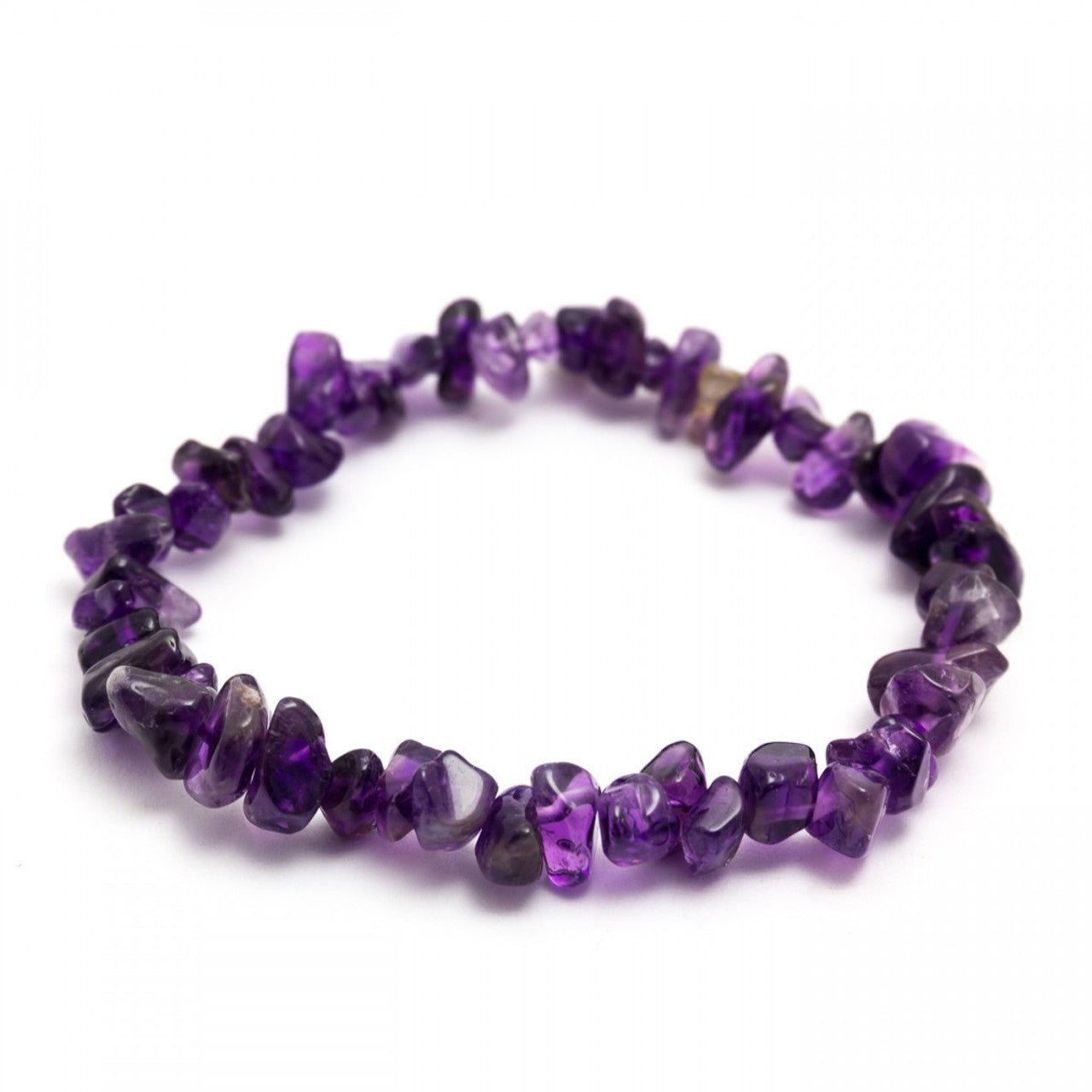 AMETHYST CRYSTAL CHIP BRACELET