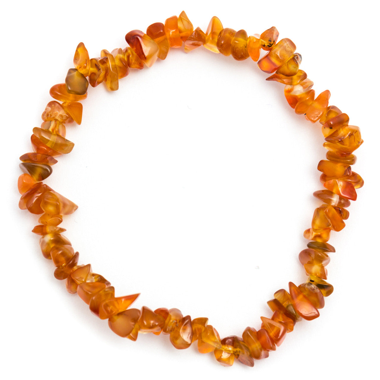 CARNELIAN CRYSTAL CHIP BRACELET