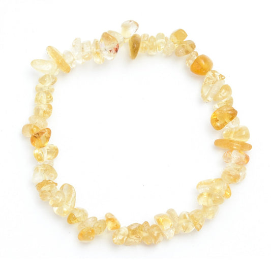 CITRINE CRYSTAL CHIP BRACELET