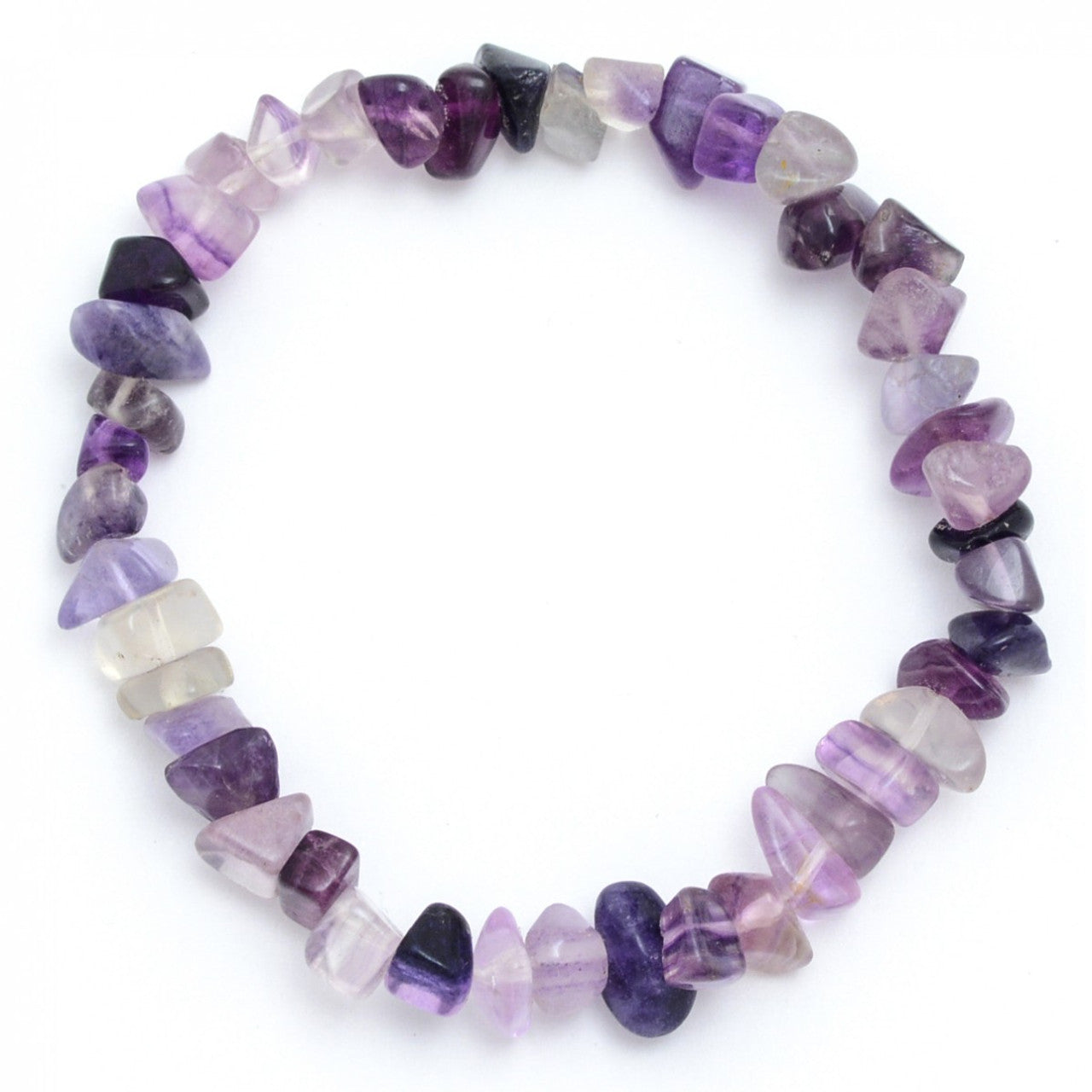 FLUORITE CRYSTAL CHIP BRACELET