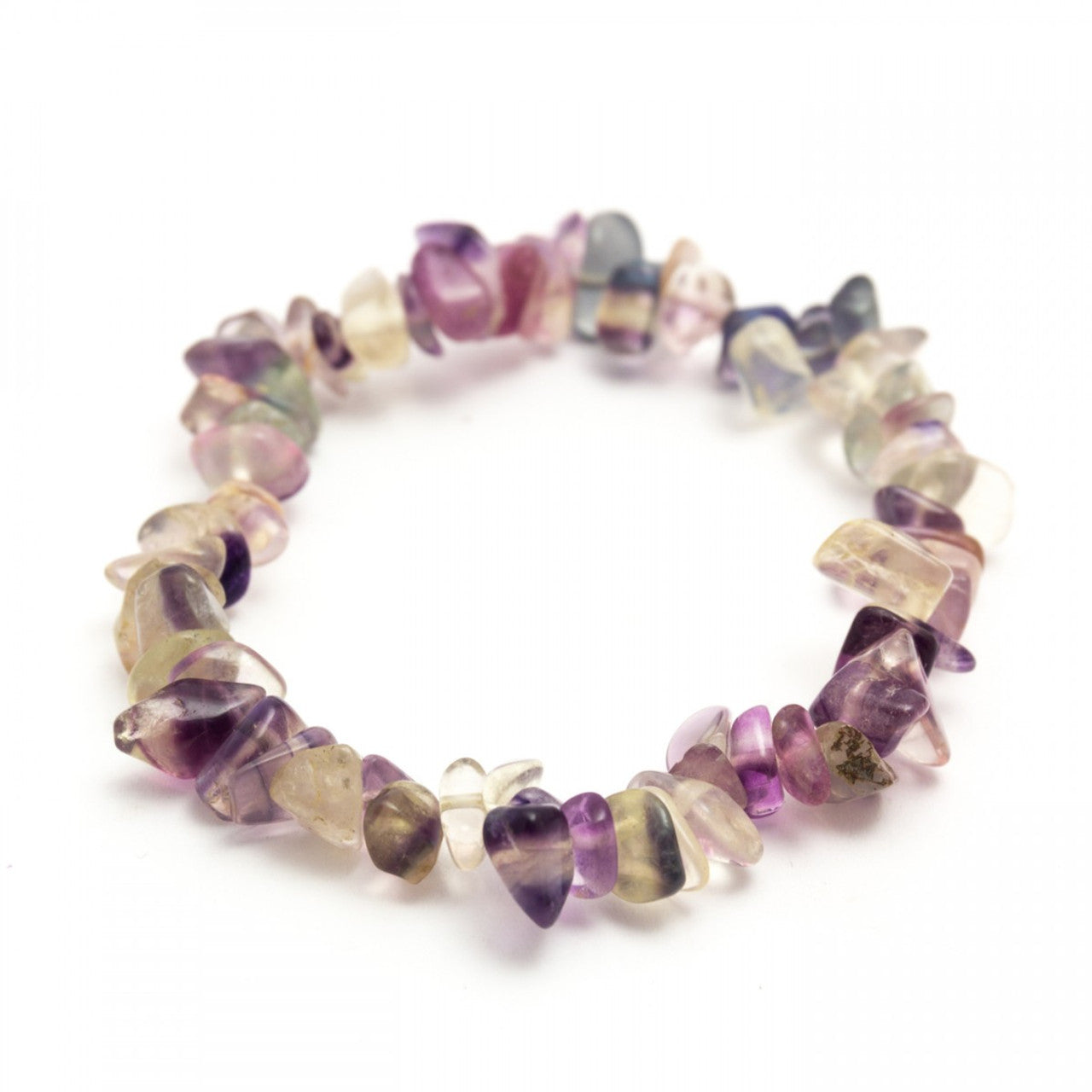 FLUORITE CRYSTAL CHIP BRACELET