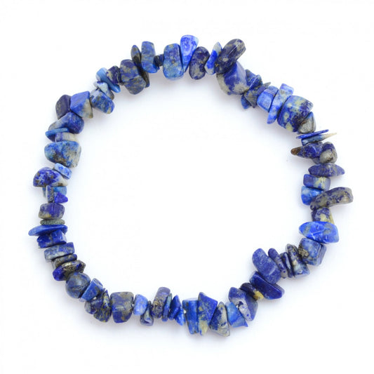 LAPIS LAZULI CRYSTAL CHIP BRACELET