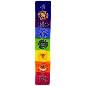 Chakra Drop Banner - Rainbow 183x35cm
